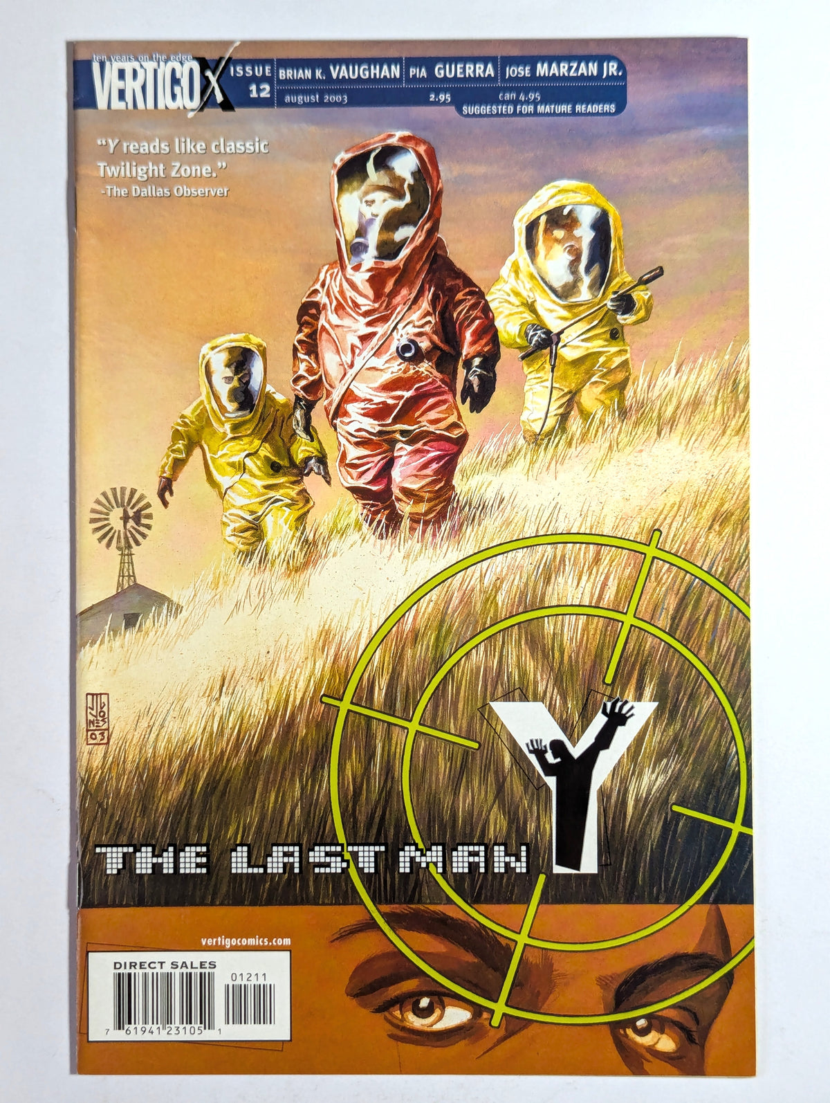 Y The Last Man #12 DC Vertigo Comic Book