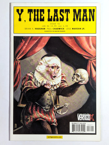 Y The Last Man #16 DC Vertigo Comic Book