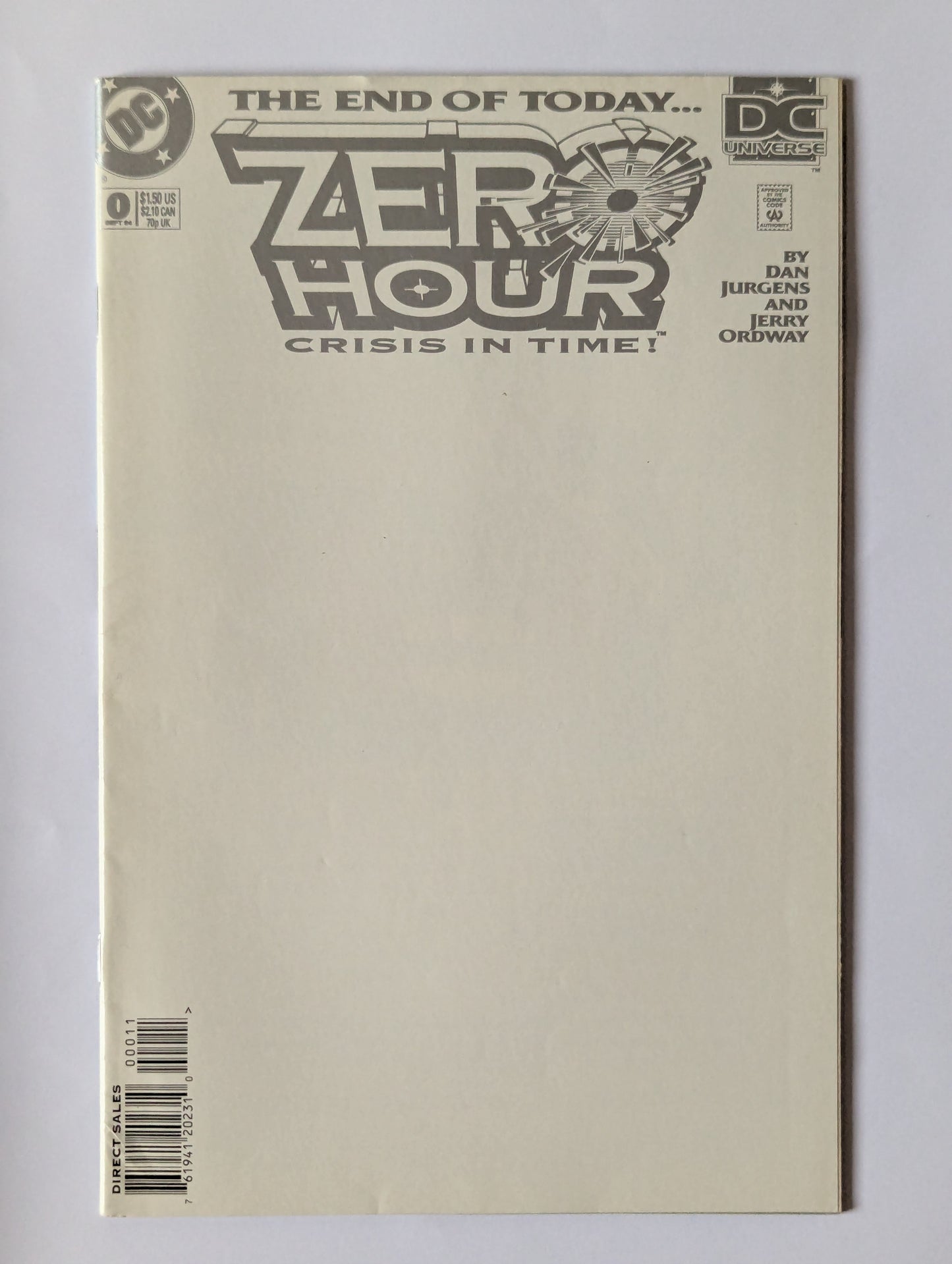 Zero Hour Crisis in Time #0 DC Comic Book